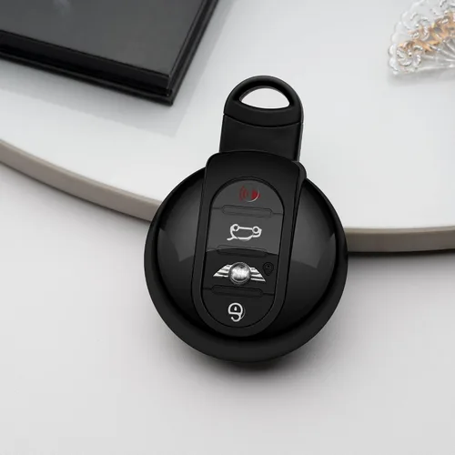 Vista 2 de Funda para Llavero de Coche Compatible con Mini Cooper Funda Protectora para Llavero Soporte para Llavero