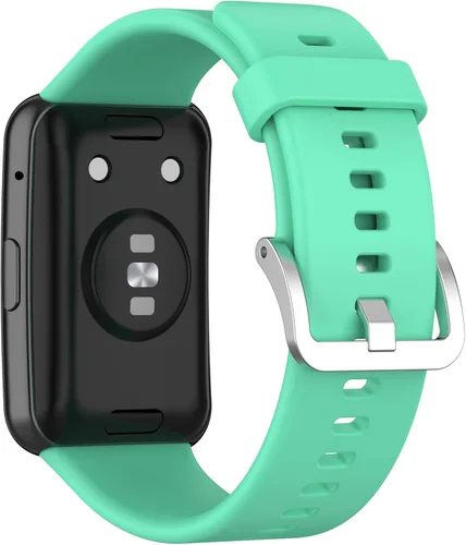 Vista 19 de E ECSEM Correas compatibles con HUAWEI Watch FIT - Correa de repuesto suave, flexible e impermeable, accesorio clásico, para Huawei Watch FIT Negro