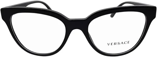 Vista 2 de Versace VE 3315 GB1 - Lentes de sol de plástico negro con logotipo de ojo de gato