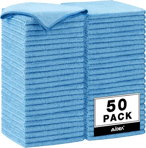 Vista 22 de AIDEA - Paño de limpieza de microfibra, 10 unidades, toallas de microfibra negras, 12 x 12 pulgadas Microfiber Towels for Cars, Wash Cloths, Lint