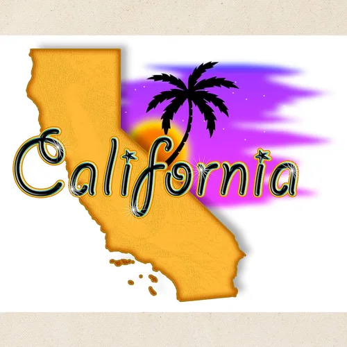 Vista 2 de CafePress California Tote Bag - Bolsa de lona natural, bolsa de compras reutilizable, Caqui