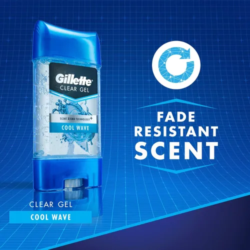 Vista 5 de Gillette Endurance Antitranspirante/desodorante, gel transparente Cool Wave, 3.8 onzas (paquete de 2), el embalaje puede variar