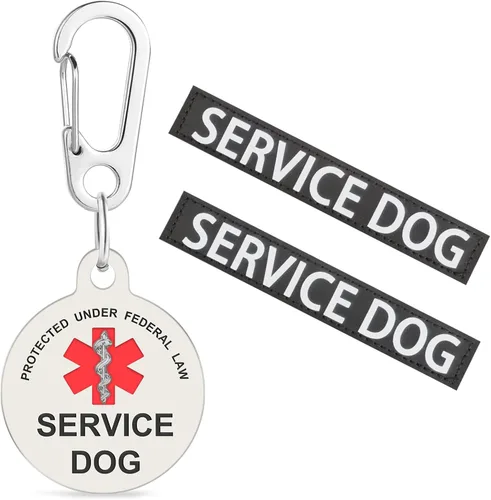 Vista 14 de Paquete de 6 parches de apoyo emocional, parche extraíble para chaleco o collar de arnés para mascotas, parches de pedir a mascotas con cinta
