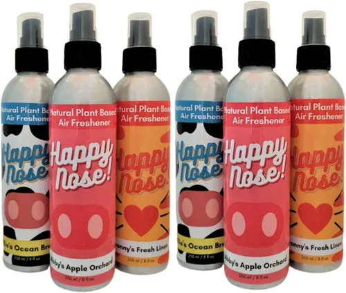 Vista 18 de Happy Nose! Ambientador natural a base de plantas, espray neutralizador de olores para el hogar, trabajo, mascotas, vehículo, humo, equipo deportivo
