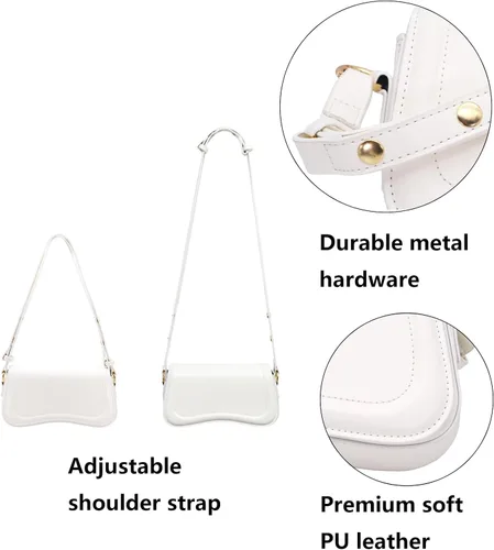 Vista 5 de Bolso de hombro, bolso de diseñador, bolso de sillín para mujer y niña