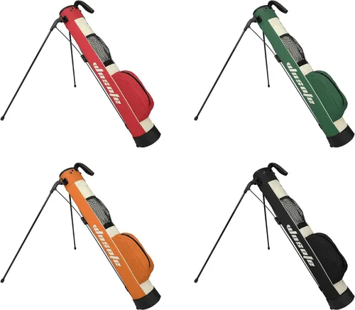 Vista 8 de wosofe Bolsa de golf ligera y pequeña bolsa de golf con doble correa, fácil de transportar con divisores de 2 vías, múltiples bolsillos, bolsa