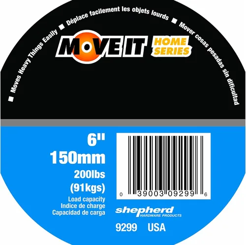 Vista 7 de Move-It 9299 Tri-Dolly de acero de 6 pulgadas, capacidad de carga de 200