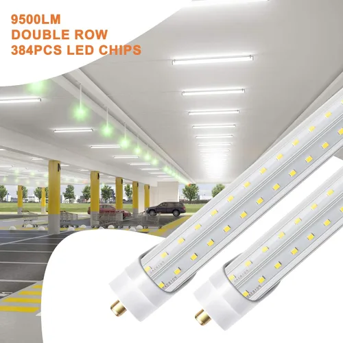 Vista 3 de ONLYLUX Bombillas LED de 8 pies, bombilla LED de 8 pies para tienda, 72 W, 6000 K, 10000 lm, súper brillante, luces T8 T10 T12 en forma de V FA8