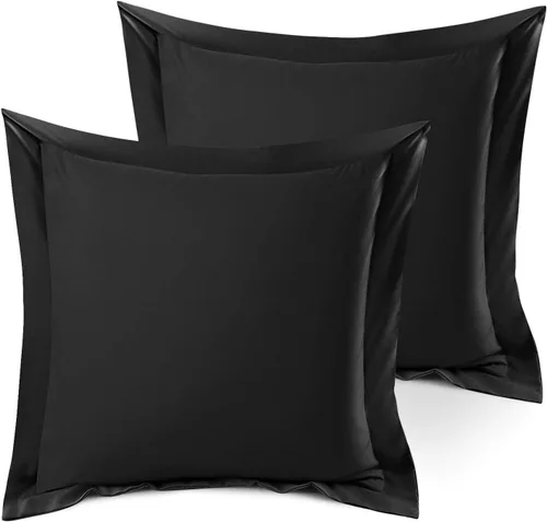 Vista 83 de Nestl Juego de 2 fundas tipo sham de almohada suaves - Fundas de almohada de microfibra de doble cepillado - Fundas de almohada de cama premium