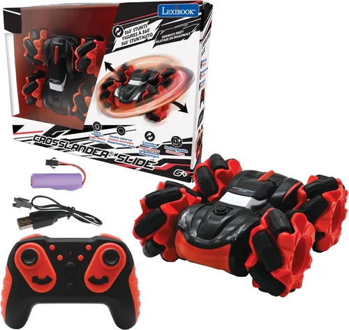 Vista 18 de LEXiBOOK - Crosslander Luminous Terrain Car, control remoto de muñeca, recargable, kit de acción electrónica, blanco/naranja