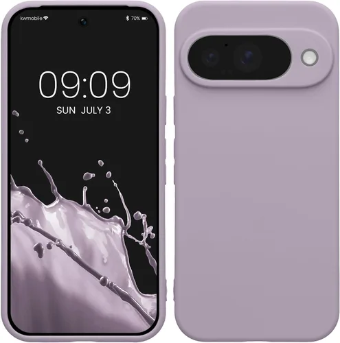 Vista 35 de kwmobile Funda compatible con Google Pixel 9 - Funda protectora delgada de TPU para teléfono - Acabado mate suave - Piedra antigua