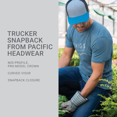 Vista 6 de Pacific Headwear Women's Trucker Snapback Cap