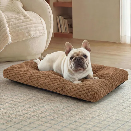 Vista 18 de Bedsure Cama lavable para perros de gran tamaño, forro polar de burbujas Gris