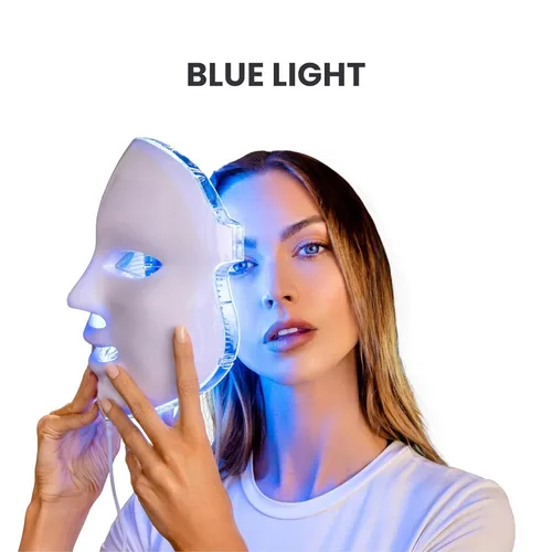 Vista 6 de Tratamiento facial Angel Kiss luz verde, azul, roja, terapia con fotónes, LED, tratamiento facial de belleza, cuidado de la piel fototerapia