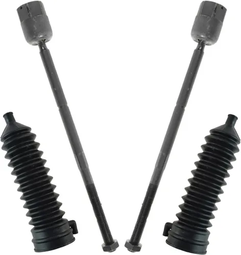 Vista 125 de TRQ Kit de dirección delantera con barra de acoplamiento de fuelle de piñón y cremallera compatible con Toyota Echo 2000-2005