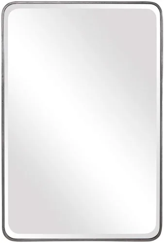 Vista 2 de Uttermost Aramis Silver Leaf - Espejo de pared (24 x 36 pulgadas)