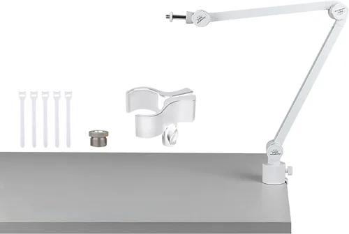 Vista 10 de Soporte de micrófono de escritorio ajustable flexible Brazo del auge del micrófono para el montaje superior del arte de la cocina de la transmisión