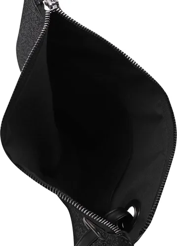 Vista 5 de Caviotess Bolso de mano con lentejuelas brillantes para mujer, bolso de noche con purpurina para fiesta, boda, Negro
