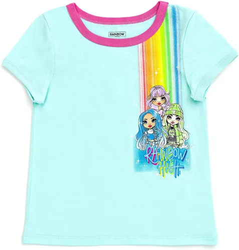 Vista 3 de Rainbow High Avery Styles Karma Stella - Paquete de 2 camisetas para niñas pequeñas y grandes