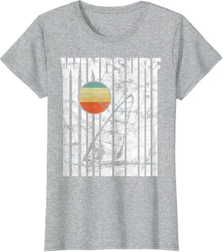 Vista 23 de Camiseta vintage de windsurf con regalo vintage de windsurf, Negro, S