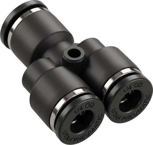 Vista 15 de Utah Pneumatic 1/2 Conexiones de empuje para conectar, codo de aire, línea de aire, unión de línea de aire, accesorios de conexión rápida, codo