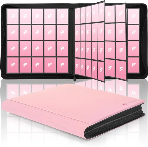 Vista 11 de Carpeta de tarjetas coleccionables de 9 bolsillos, libro de tarjetas premium para 360 tarjetas, álbum de tarjetas resistente para tarjetas