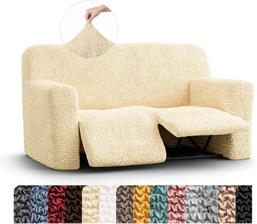 Vista 13 de PAULATO BY GA.I.CO. Funda para sillón reclinable, funda de ajuste suave, protector elástico de muebles reclinables de 1 pieza, tela hipoalergénica