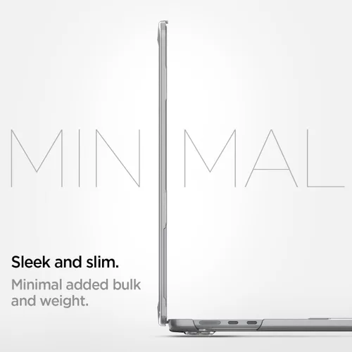 Vista 5 de Spigen Funda rígida transparente para MacBook Air de 15 pulgadas M5 (2026), MacBook Air de 15 pulgadas M4/M3/M2 (2025-2022), ajuste delgado, funda