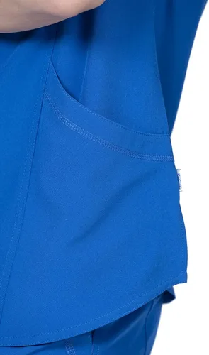 Vista 5 de Elements Select ES2936 - Conjunto de 7 bolsillos elástico en 4 direcciones con cuello en V y pantalones quirúrgicos para mujer