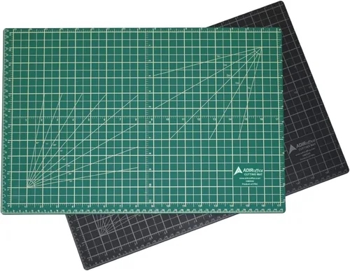 Vista 10 de Adir Professional - Alfombrilla de corte curativa auto-reversible, 18 x 24 pulgadas, verde/negro