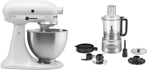 Vista 9 de Batidora clásica de pie KitchenAid K45SSWH K45SS, 275 W, 4 1/2 qt, Negro ónice 10 Speeds, Durable Metal construction, 59 Touchpoints for Thorough