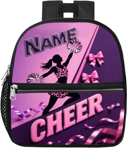 Vista 8 de Mochila transparente personalizada para niñas, mochila escolar de porristas de 12 x 6 x 12 pulgadas para mujeres, niños, adolescentes