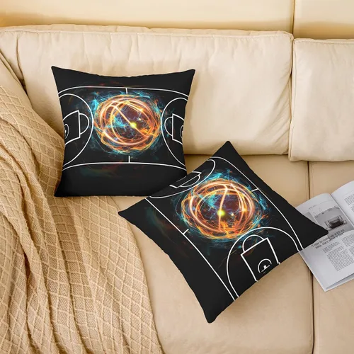 Vista 86 de Guitar Print Double Sides Print Pillow Covers 16"x16",Music Themed Bass Instruments Pillowcase Soft Square Cushion Cases,Rustic Music Score Note