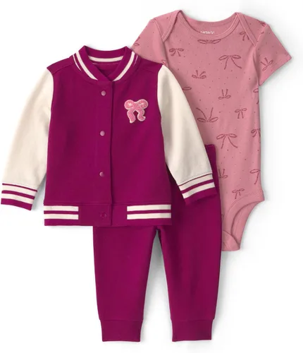 Vista 27 de Carter's Conjunto de pantalón de 3 piezas para bebé niña Floral verde
