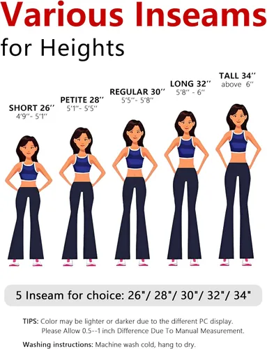 Vista 6 de Tapata Pantalones de vestir elásticos para mujer de 28, 30, 32 y 34 pulgadas, con bolsillos, para oficina, trabajo, negocios