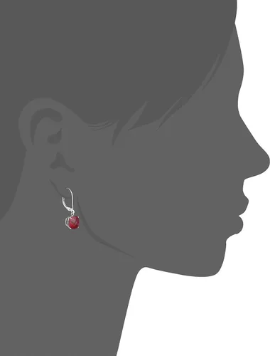 Vista 2 de Tienda Collection 10k Gold Cushion Cut Gemstone Dangle Earrings for Women with Leverbacks
