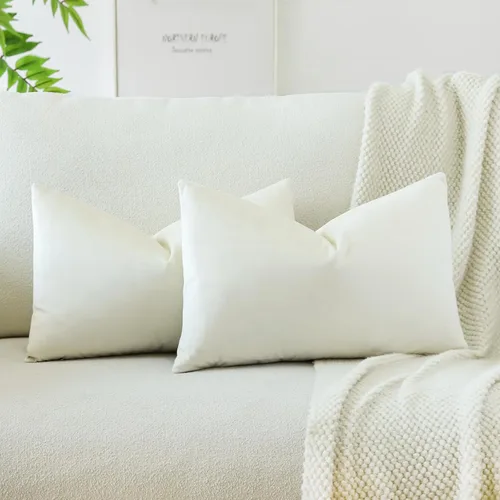 Vista 23 de OTOSTAR - Fundas de almohada decorativas de 16 x 16 pulgadas, fundas de cojín de terciopelo suave, fundas cuadradas para sofá, cama, sofá del hogar