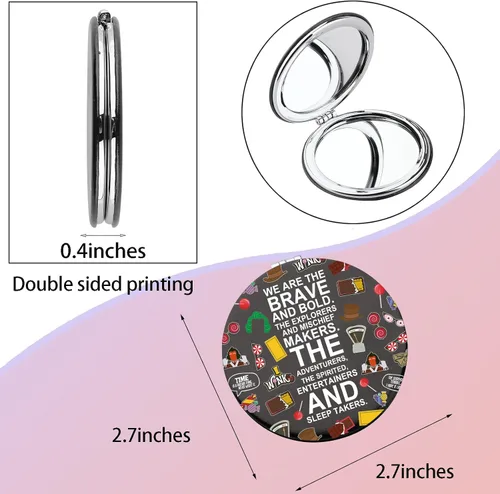 Vista 5 de WSNANG Willy - Espejo de maquillaje de chocolate inspirado en los musicales para fanáticos y amantes de la música, regalo para amantes del chocolate