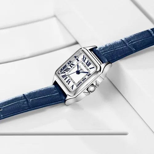 Vista 8 de Classic Relojes cuadrados de mujer con números romanos, de vestir, informal
