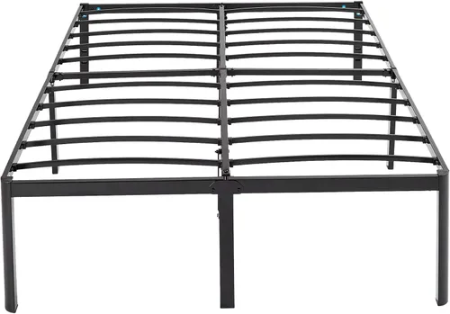 Vista 3 de Amazon Basics Base de cama antideslizante resistente con listones de acero, fácil montaje, 18 pulgadas de alto, (tamaño Queen), color negro