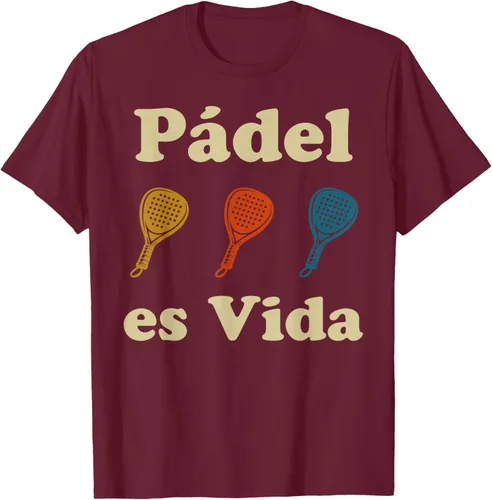 Vista 15 de Padel ES Vida Player Sport Life in Spanish En Espanol Men's T-Shirt