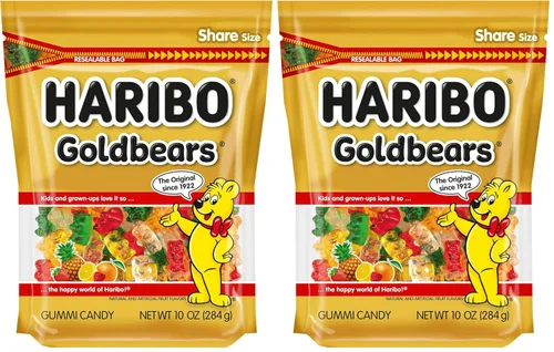 Vista 13 de HARIBO - Gomitas de ositos, bolsa resellable de 10 onzas, sabores surtidos