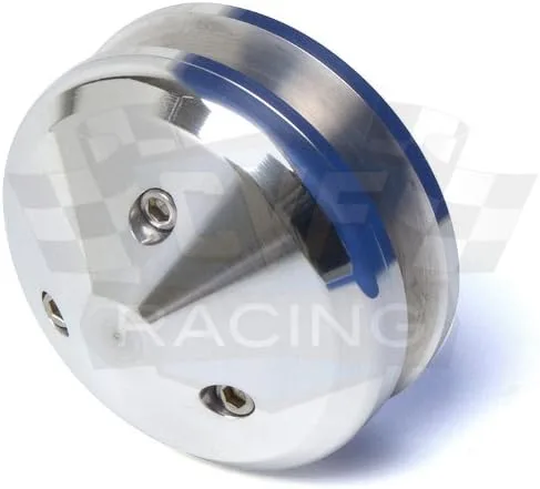 Vista 6 de Kit de polea Pontiac de aluminio Billet, 350-400, 428, 455, correa en V - solo alternador