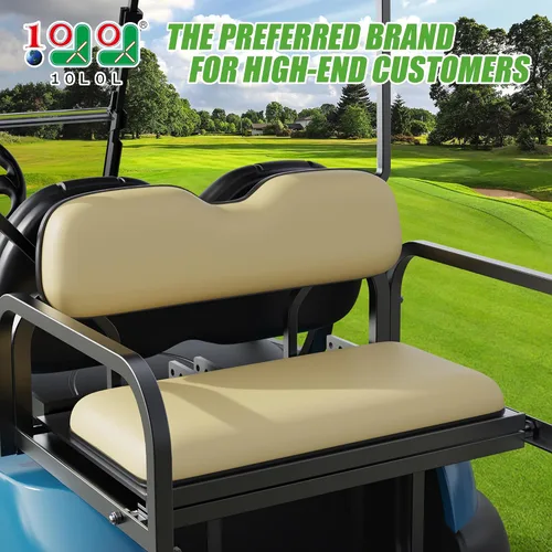 Vista 2 de 10L0L Cojines traseros universales de repuesto para EZGO Club Car Yamaha Golf Cart Cojín asiento trasero dedicado para asientos traseros abatibles