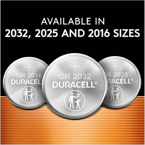 Vista 5 de Duracell Duralock DL 2032 225mAh 3V Batería de litio para moneda [Juego de 6] o se vende como 6/BX
