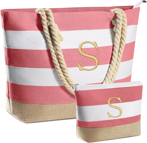 Vista 88 de YOOLIFE Bolsas de playa para mujer, bolsa de lona de viaje, bolsa impermeable para piscina, artículos esenciales de viaje, regalos para mujeres