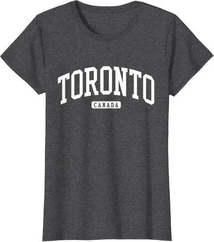 Vista 4 de Camiseta estilo universitario de Toronto Canada, Negro
