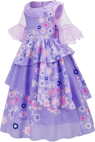 Vista 2 de RuuYiicoco Disfraz de princesa para niña de Halloween