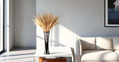 Vista 3 de AeraVida Jarrón de mesa cilíndrico cilíndrico de madera cilíndrico hecho a mano, moderno y elegante, rayas blancas y negras con patrón de zigzag