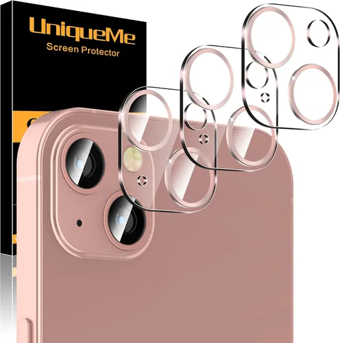Vista 80 de UniqueMe para Paquete de 3 Protectores de Lente de Cámara para iPhone 15 Pro/iPhone 15 Pro Max, [Protección contra Caídas] [Compatible con Fundas]